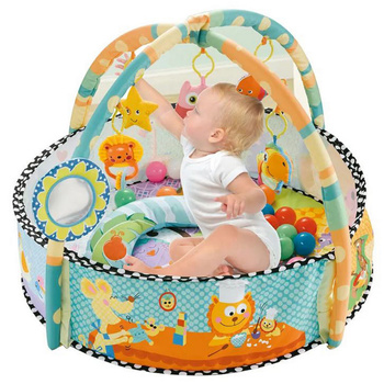 MATA EDUKACYJNA KOJEC Z PIŁECZKAMI DLA NIEMOWLĄT DUŻA INTERAKTYWNA MIĘKKA