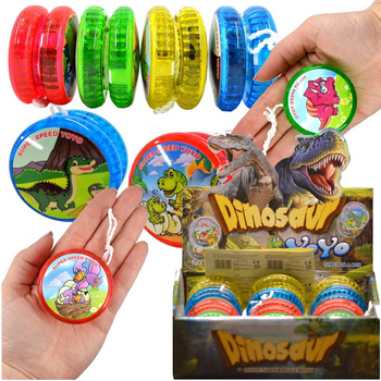 Jojo Luminous Dinosaurs Arcade Toy YOYO GAME bearing and dinosaur motif