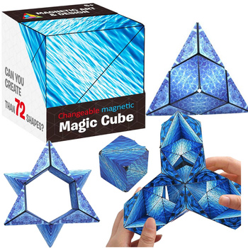 Magnetyczna Kostka Magic Cube Fidget Antystresowy  70 możliosci magiczna