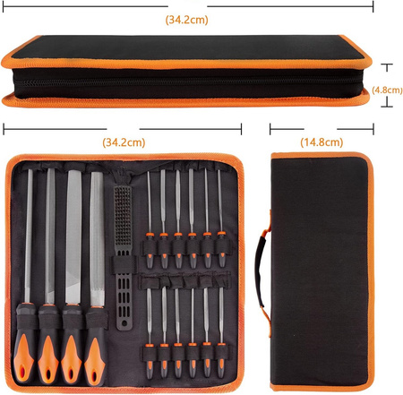 Set of files for metal wood conifer rasps rasps rasps rasps case 18el