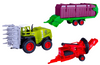 large farm machinery set tractors combine harvester die-cast metal toys gift for kids 3+