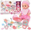 INTERACTIVE BABY DOLL MARTYNKA SPEAKS POLISH 3in1 Set Bathtub High Chair Cradle