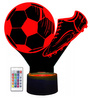 Night light 3d led soccer ball usb cable remote control stoppers kids