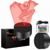 Lampka Nocna 3D LED SPIDER-MAN Prezent dla Dziecka Lampa z Pilotem RGB USB