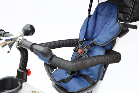 Rowerek trójkołowy wolne koło pasy obracany 360 wózek obracane siedzisko