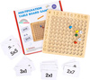 TABLICZKA MNOŻENIA gra planszowa NAUKA LICZENIA Logiczna Montessori 