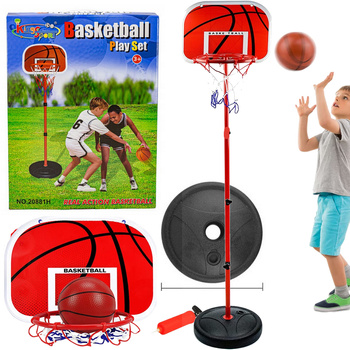 KIDS BASKETBALL HOOP SET LARGE ADJUSTABLE STAND 160cm BALL PUMP GARDEN TOY