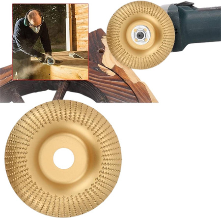 2x Grinding disc for wood grinding HIGH +Flat for carving