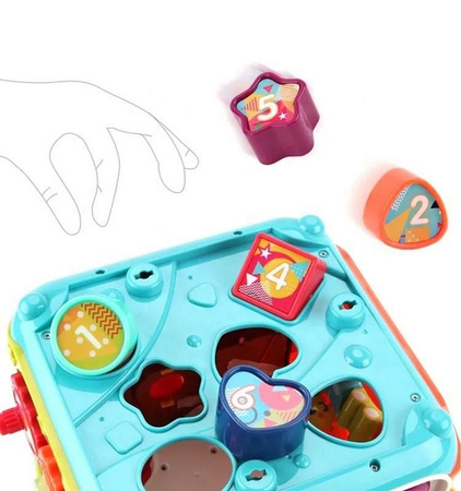 Kostka edukacyjna interaktywna sensoryczna multikostka dla dzieci dźwięki