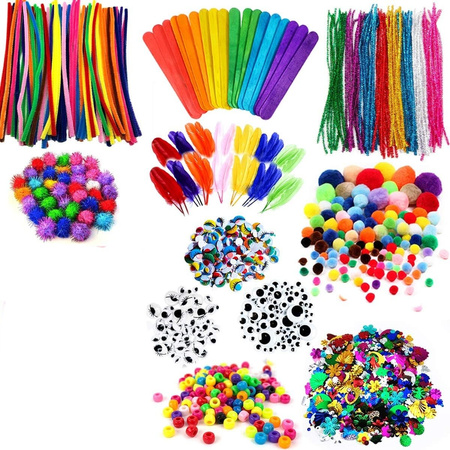 Zestaw Kreatywny XXXL Plastyczny dla Dzieci na Prezent Duży DIY do Rękodzieła