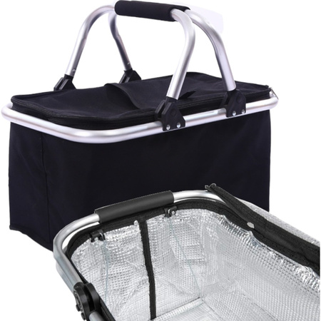 Kosz koszyk na zakupy termiczny piknikowy składany turystyczny izolacyjny