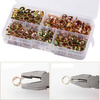 Metal hose clamps spring clamps set for hose lines 75 pcs