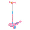 Hulajnoga dla dzieci trójkołowa składana balansowa świecąca LED trzykołowa