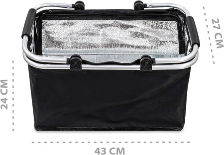 Kosz koszyk na zakupy termiczny piknikowy składany turystyczny izolacyjny