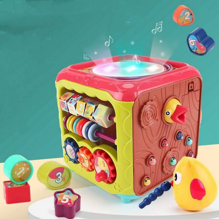 KOSTKA EDUKACYJNA INTERAKTYWNA SENSORYCZNA MULTIKOSTKA DLA DZIECI DŹWIĘKI