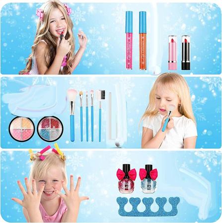 Kuferek kosmetyków Makeup zestaw do malowania makijaż cienie domowe spa