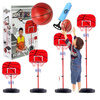 KIDS BASKETBALL HOOP SET STAND ADJUSTABLE BALL PUMP LARGE 150cm