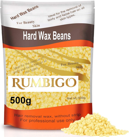 Naturalny wosk twardy w granulkach 500g dropsy do depilacji bezpaskowej niskotemperaturowy