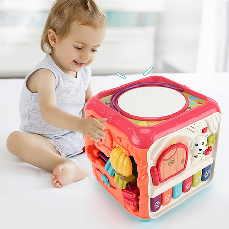 Kostka edukacyjna interaktywna sensoryczna multikostka dla dzieci dźwięki