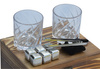 Gift set whisky glasses rocks box Ice cubes Drinks