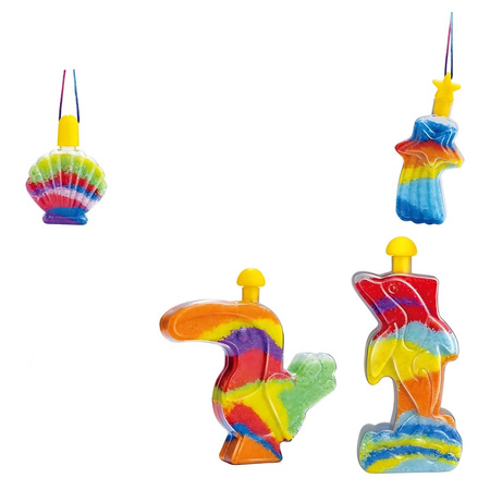 ZESTAW KREATYWNY MAGICZNY PIasek ŚWIECĄCY DIY Piaskowe Ozdoby dla Dzieci SAND ART