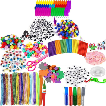 Zestaw Kreatywny XXXL Plastyczny dla Dzieci na Prezent Duży DIY do Rękodzieła