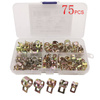 Metal hose clamps spring clamps set for hose lines 75 pcs