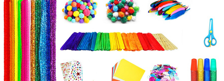 Zestaw kreatywny plastyczny artystyczny rękodzieło dla dzieci prezent Kuferek Kreatywny GIGA ZESTAW Artystyczny XXL DIY