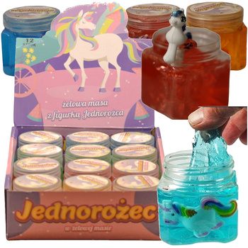 12 pieces set Slime glut mass in jar liquid plasticine unicorn pony gel sensory flexible