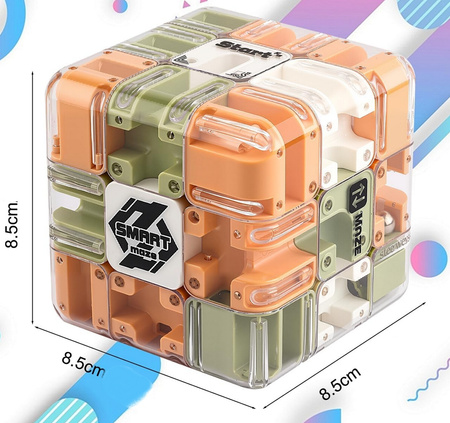 3D Labyrinth Logic Cube Maze BALL Skill Game Educational Brain Teaser Toy Gift