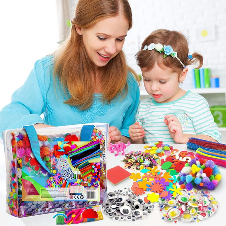 Zestaw Kreatywny XXXL Plastyczny dla Dzieci na Prezent Duży DIY do Rękodzieła
