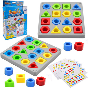 Puzzle game dexterity puzzle shapes stacking blocks montessori matching shapes logic game