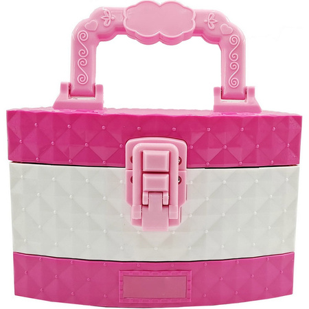 Kuferek kosmetyków rozkładany makijaż cienie ZESTAW DO MAKIJAŻU DLA DZIECI