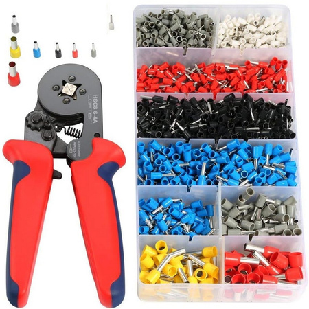 Crimping press set for connector sleeves terminals 0.5-10mm² 1200 pcs.