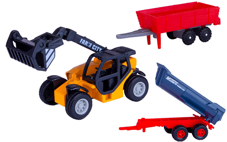 large farm machinery set tractors combine harvester die-cast metal toys gift for kids 3+