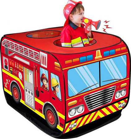 Namiot dla Dzieci Auto do Domu Pokoju Ogrodu Ogrodowy Duży Straz Pozarna