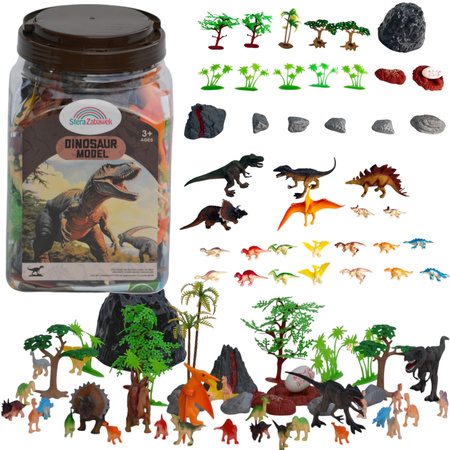 Dinosaurs large figure set in box Dinosaur set in egg case