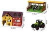 LARGE FARM PLAYSET Barn Tractor Animals Figures Toy Set