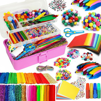 Giant Arts & Crafts Supply Kit for Kids XXL ✨ Creative DIY Craft Box | Develops Motor Skills