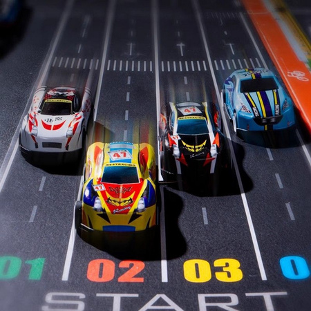 Kontener zestaw samochodów metalowe autka resoraki z napędem + mata miasto skrzynka