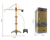 GIANT TOWER CRANE REMOTE CONTROLLED 128cm RC WIRED PILOT INTERACTIVE EDUCATIONAL TOY BIG GIFT FOR KIDS CONSTRUCTION VEHICLE
