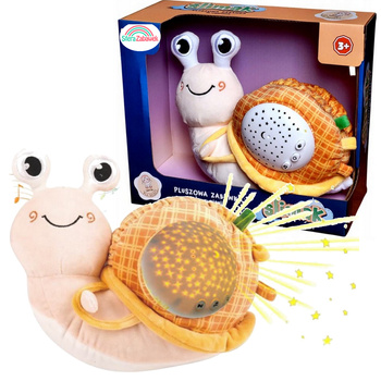 Interaktywny Śpioszek do snu projektor poduszka maskotka usypiacz ślimak