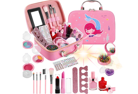 Kuferek kosmetyków Zestaw MAKE UP MALOWIDŁA Kosmetyki makijaż skarbów