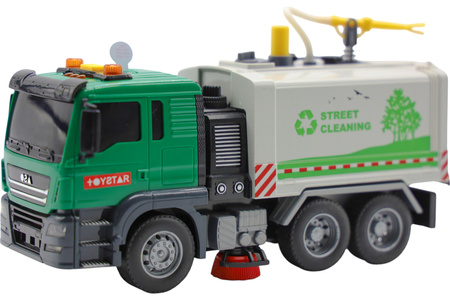 Zamiatarka śmieciarka ulic uliczna napęd frykcyjny led dżwięk gumowe kołą