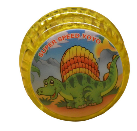 Jojo Luminous Dinosaurs Arcade Toy YOYO GAME bearing and dinosaur motif