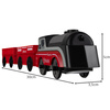 Sferazabawek Electric Train Set Battery-Operated Locomotive with Magnets | Interactive Educational Toy Safe for Kids 3+