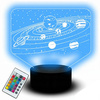 Lampka Nocna 3D UKŁAD SŁONECZNY Planety Kosmos PREZENT dla Dziecka Chłopca PILOT 16 Kolorów Rumbigo  LED USB