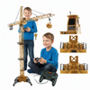 GIANT TOWER CRANE REMOTE CONTROLLED 128cm RC WIRED PILOT INTERACTIVE EDUCATIONAL TOY BIG GIFT FOR KIDS CONSTRUCTION VEHICLE