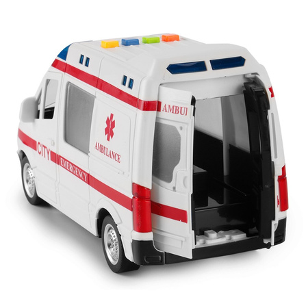 Karetka DLA DZIECI pogotowie RATUNKOWE Ambulans Efekty Gra Świeci ambulans pogotowia ratunkowego