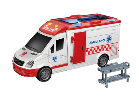 Auto Karetka Pogotowia Ambulans Efekty Gra Świeci